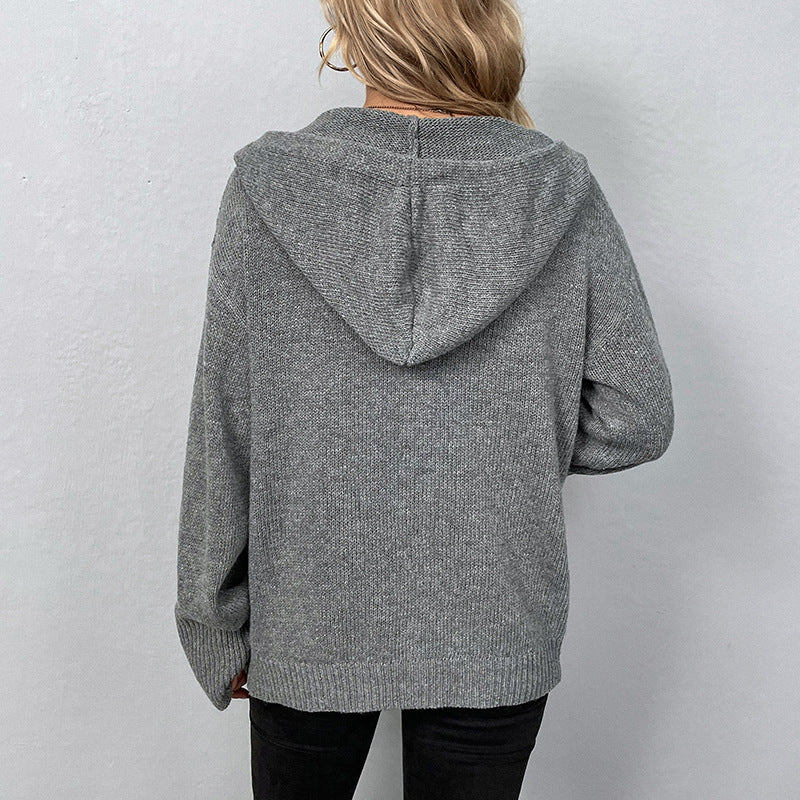 Women's Hooded Cardigan Coat