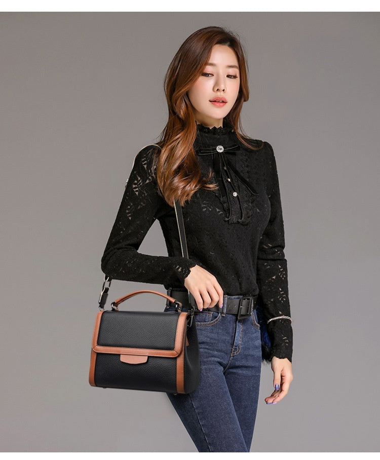 Women's Textured Leather Handbag