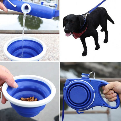 Pet Water Bottle with Cup & Rope