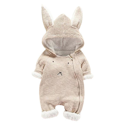 Newborn Baby Hooded Romper