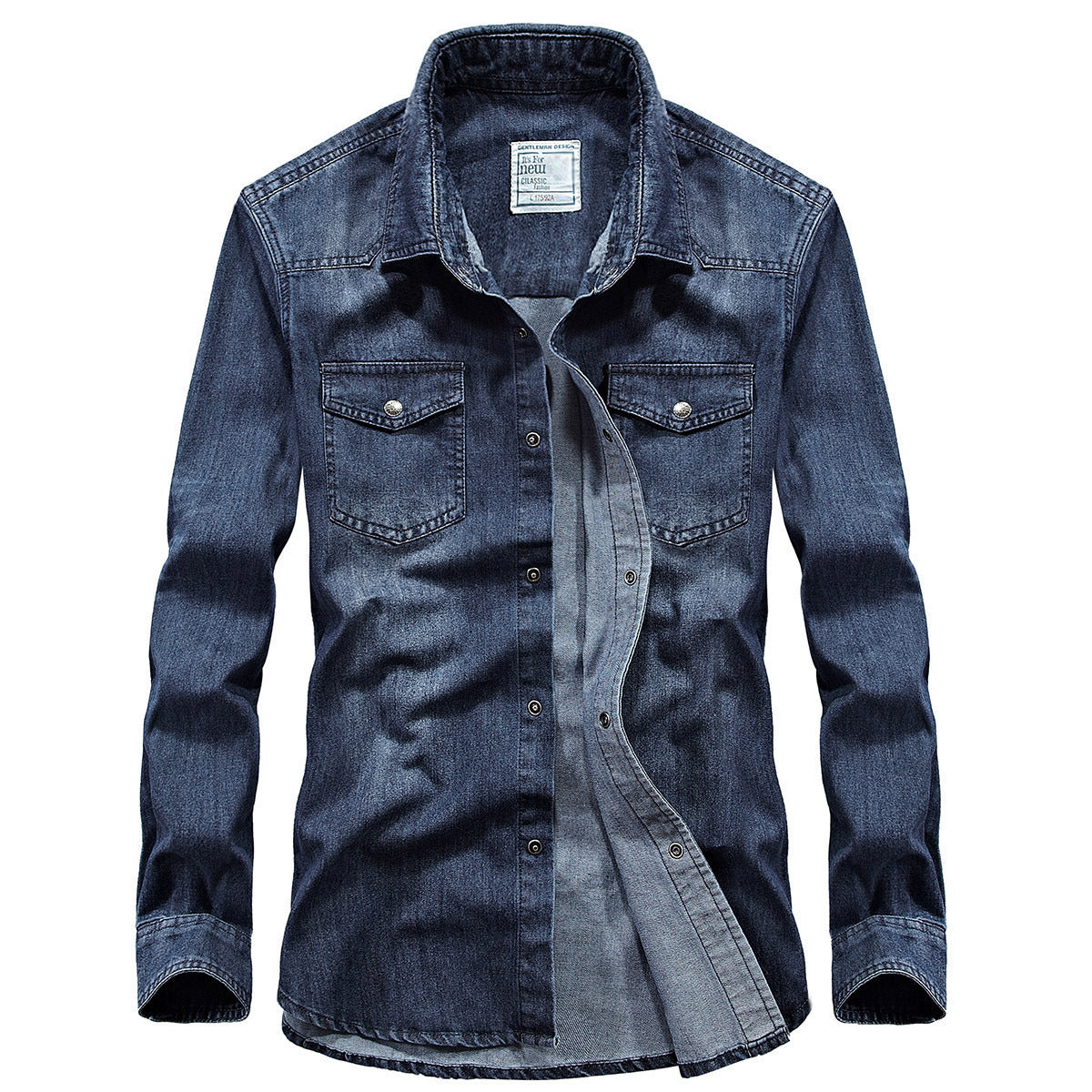 Men's Long Sleeve Denim Shirt