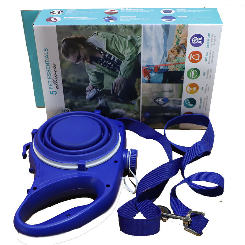 Pet Water Bottle with Cup & Rope