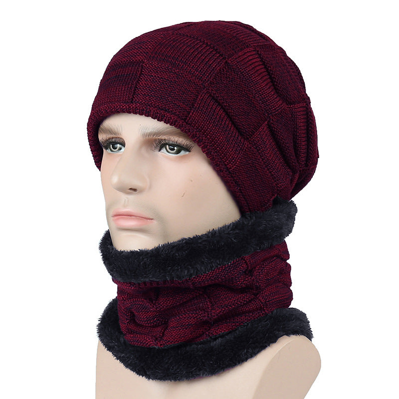 Plaid Wool Hat & Scarf