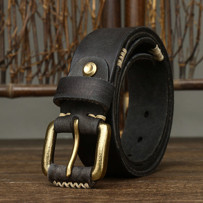 Retro Cowhide Leather Belt