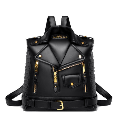 Textured Leather Backpack