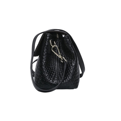 Women's Braided Genuine Leather Bag