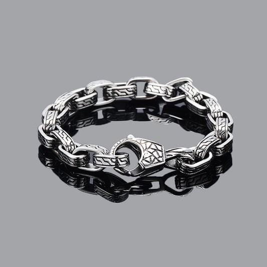 Men's Vintage Pattern Titanium Steel Bracelet