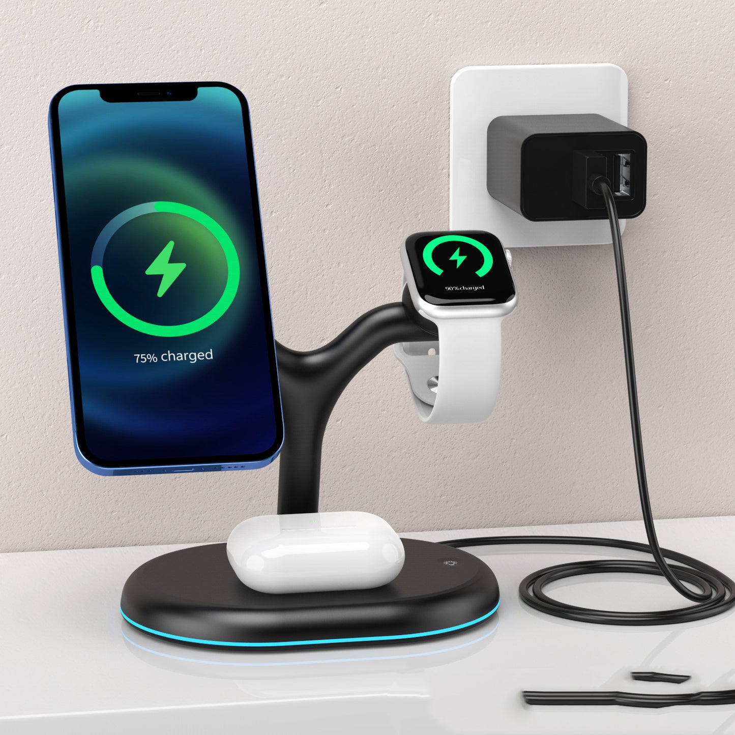 Three-in-one Magnetic charger