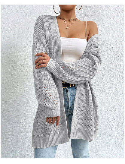 Women's Long Knitted Cardigan