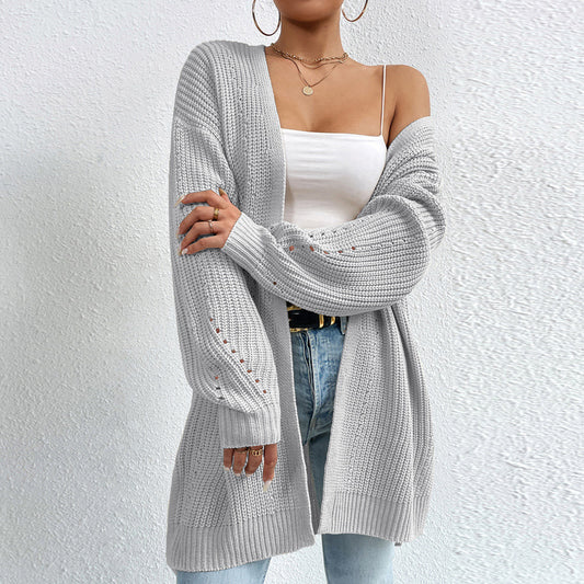 Women's Long Knitted Cardigan