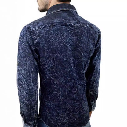 Men's Long Sleeve Denim Shirt