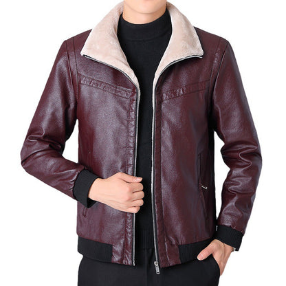 Men's Short Leather Jacket