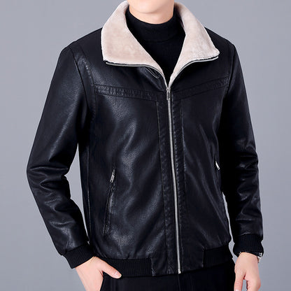 Men's Short Leather Jacket