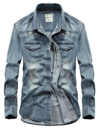 Men's Long Sleeve Denim Shirt