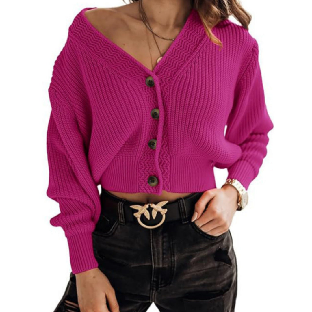 Women's V-Neck Cardigan