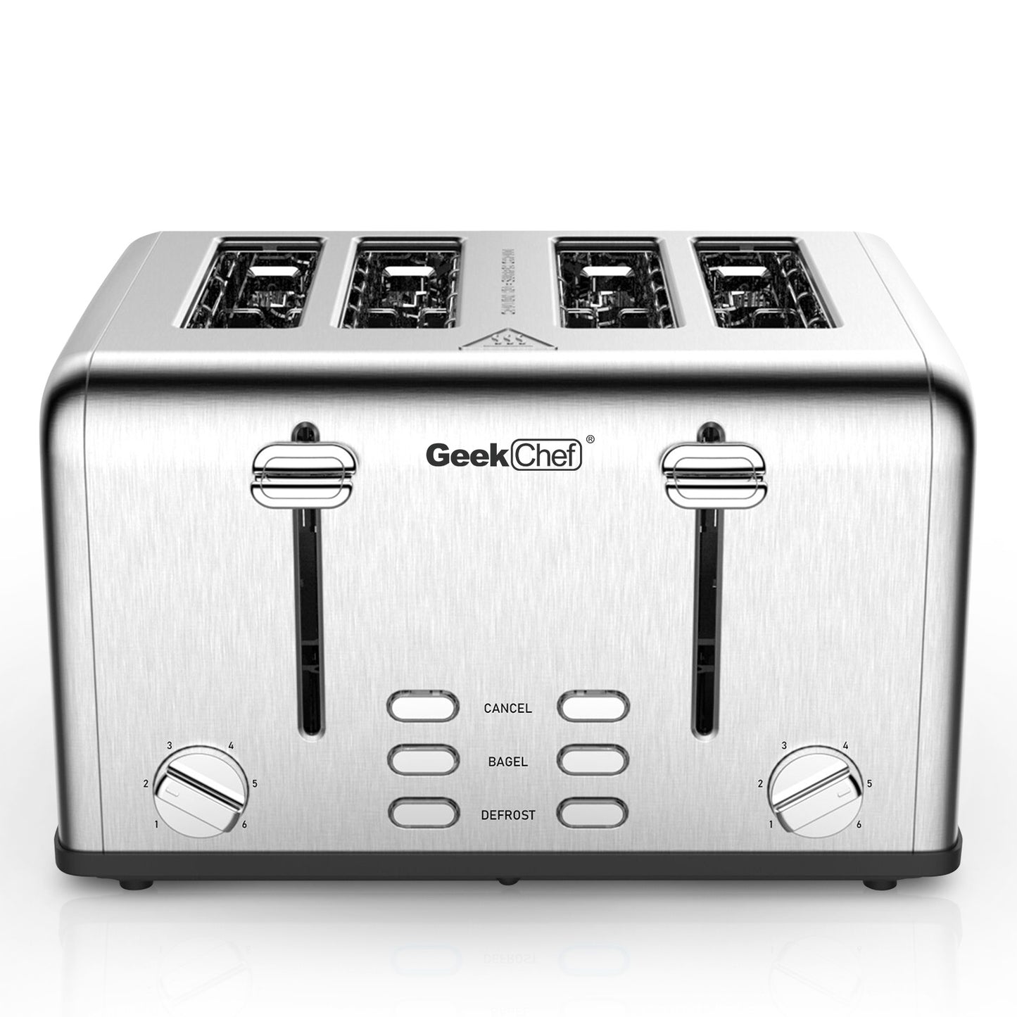 Geek Chef Stainless Steel 4-Slice Toaster