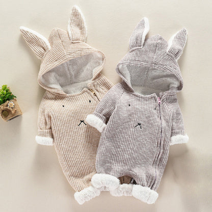 Newborn Baby Hooded Romper