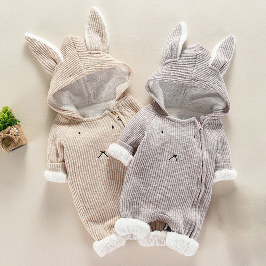 Newborn Baby Hooded Romper