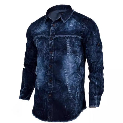 Men's Long Sleeve Denim Shirt