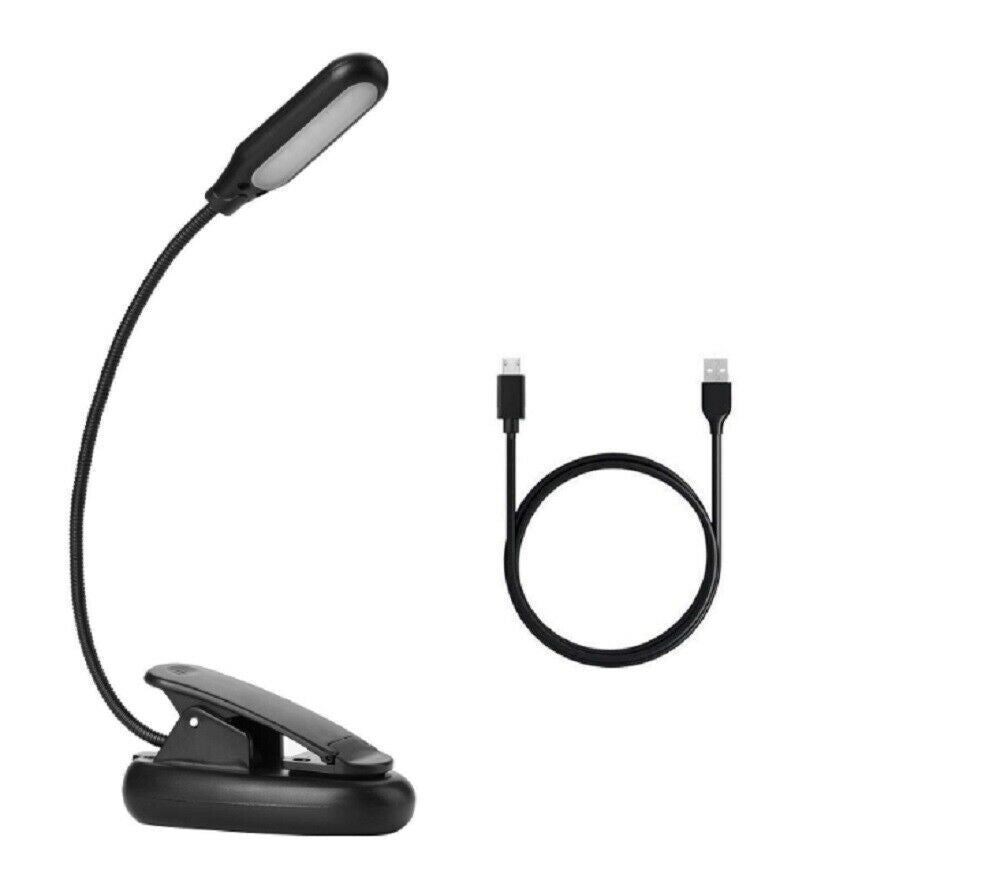 LED Lamp with Flexible Clip for Reading Books