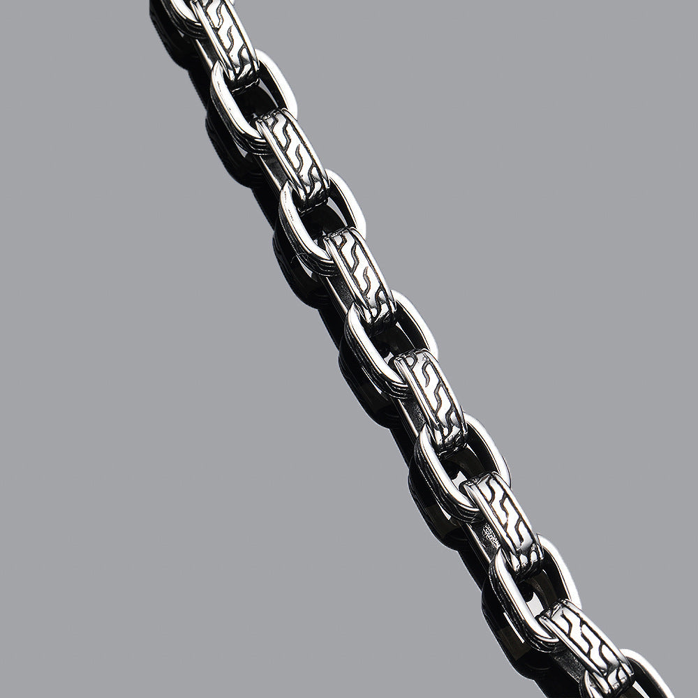 Men's Vintage Pattern Titanium Steel Bracelet