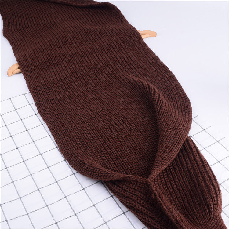 Wool Scarf with Sleeves