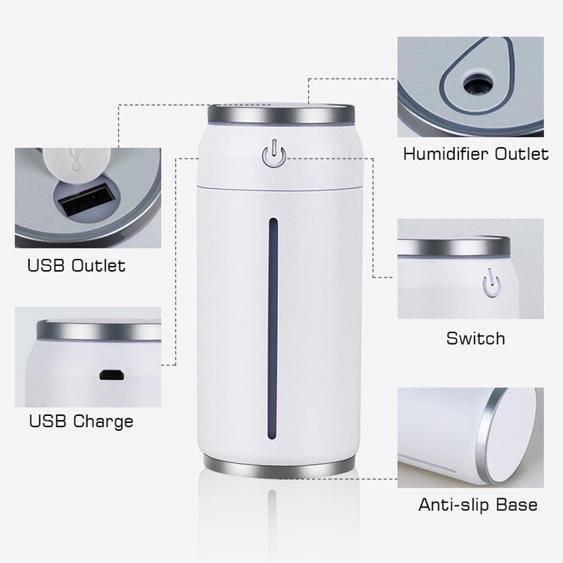 Car Humidifier with Aroma Diffuser